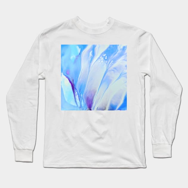 Blue Iris Long Sleeve T-Shirt by CrushArtColor